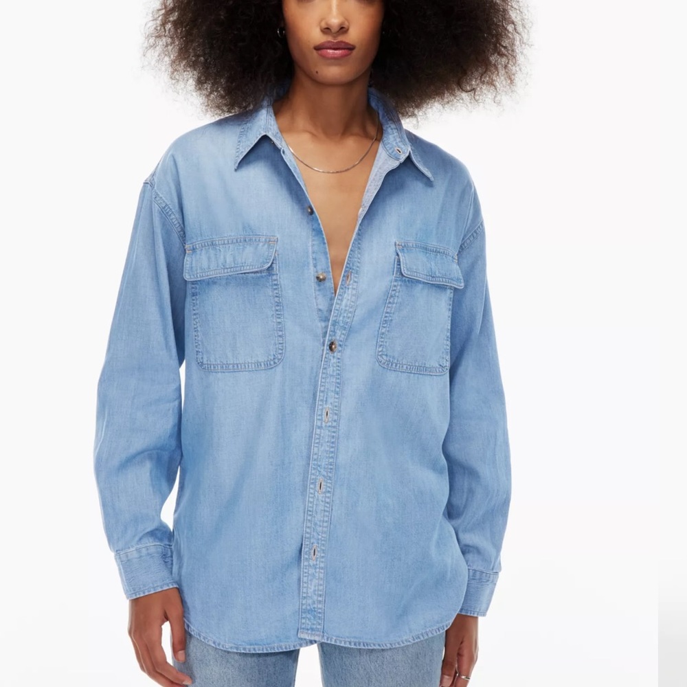 Denim Forum Light Blue Button Down Shirt